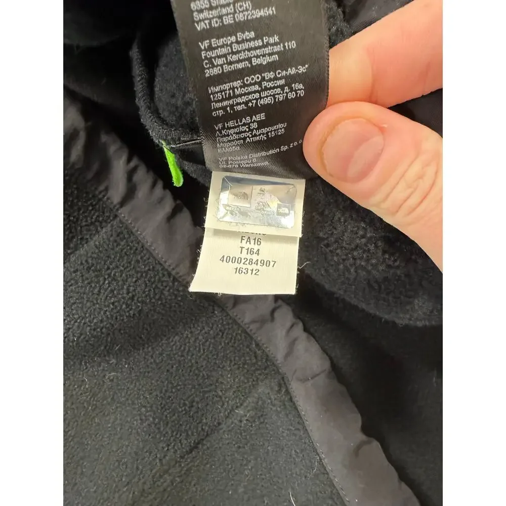 North Face Denali Fleece Jacket Black Womens XL Breast Cancer Edtn Full Zip - Picture 9 of 13